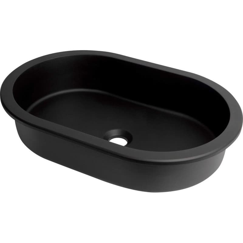 DEANTE - Silia - Granitové umývadlo čierna oval CQS_NU6U