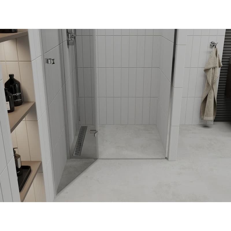 MEXEN - Roma Sprchové dvere Swing 105, transparent, chróm sa stenovým profilom 854-105-000-01-00 5