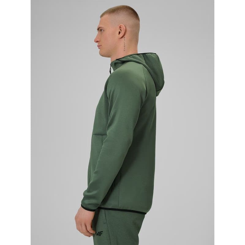 Pánska bežecká mikina 4F SWEATSHIRT FNK M627-43S-KHAKI 3