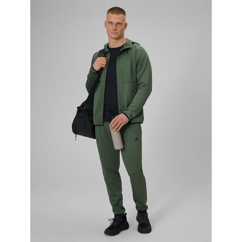 Pánska bežecká mikina 4F SWEATSHIRT FNK M627-43S-KHAKI 6