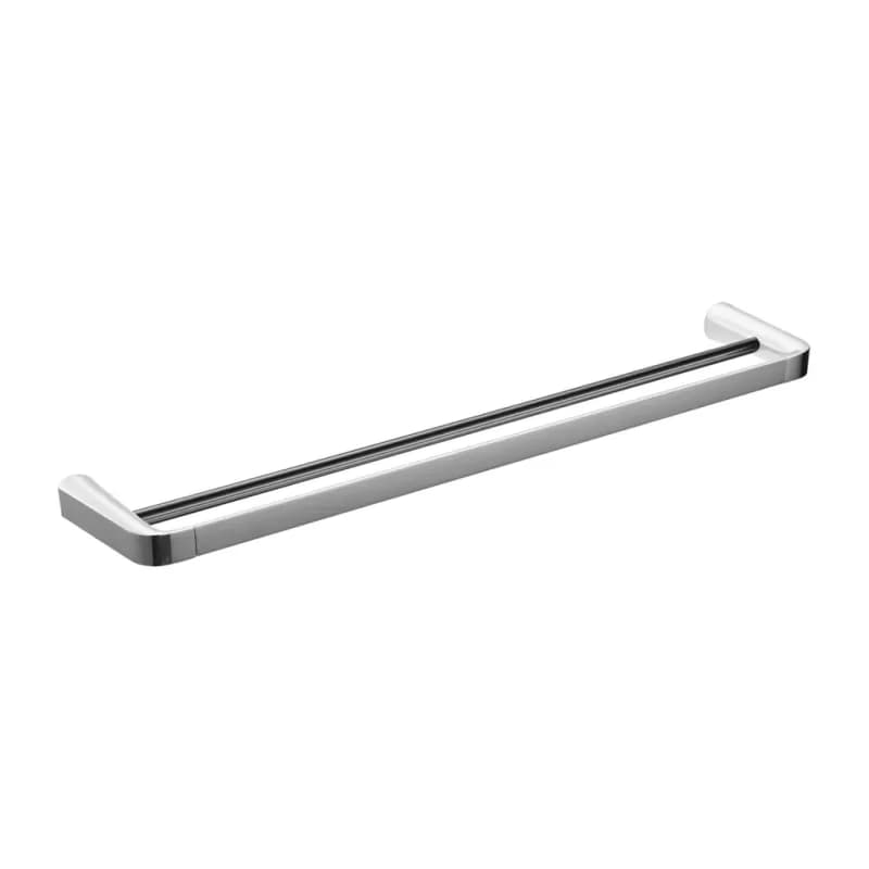 OMNIRES - SACO dvojitý vešiak na uteráky, 64 cm, chróm / biela lesk SA54226CRB 2