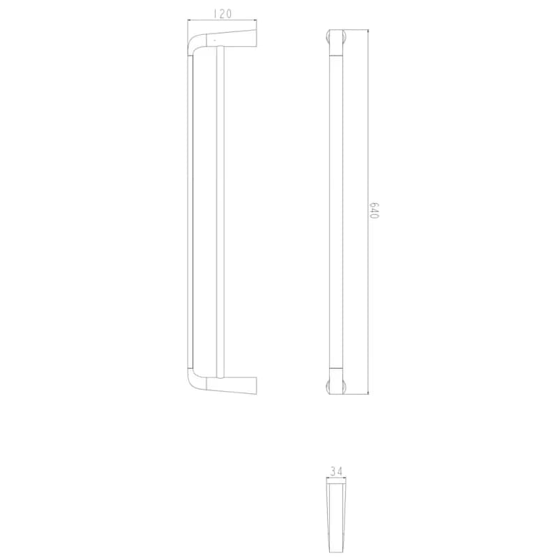 OMNIRES - SACO dvojitý vešiak na uteráky, 64 cm, chróm / biela lesk SA54226CRB 3