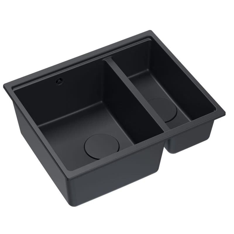 Quadron Quadron - Granitový drez Logan 150 Black Zlaty HCQL5646U7-G1_U 6