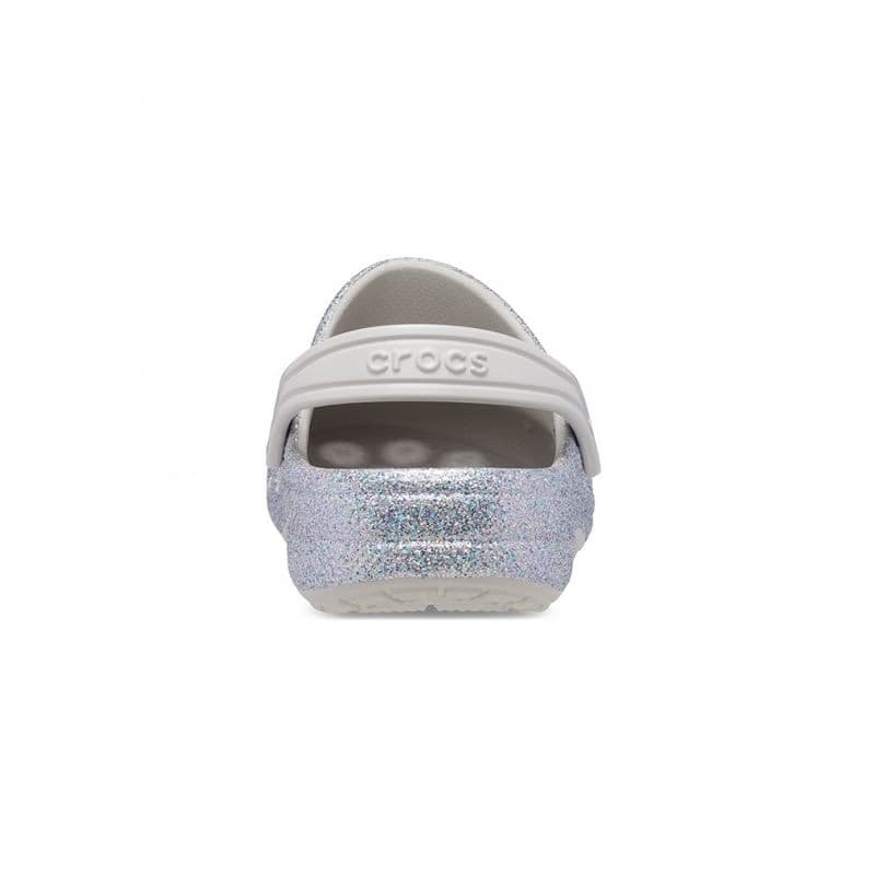 Dievčenské kroksy (rekreačná obuv) CROCS Baya Glitter Clog T silver 6
