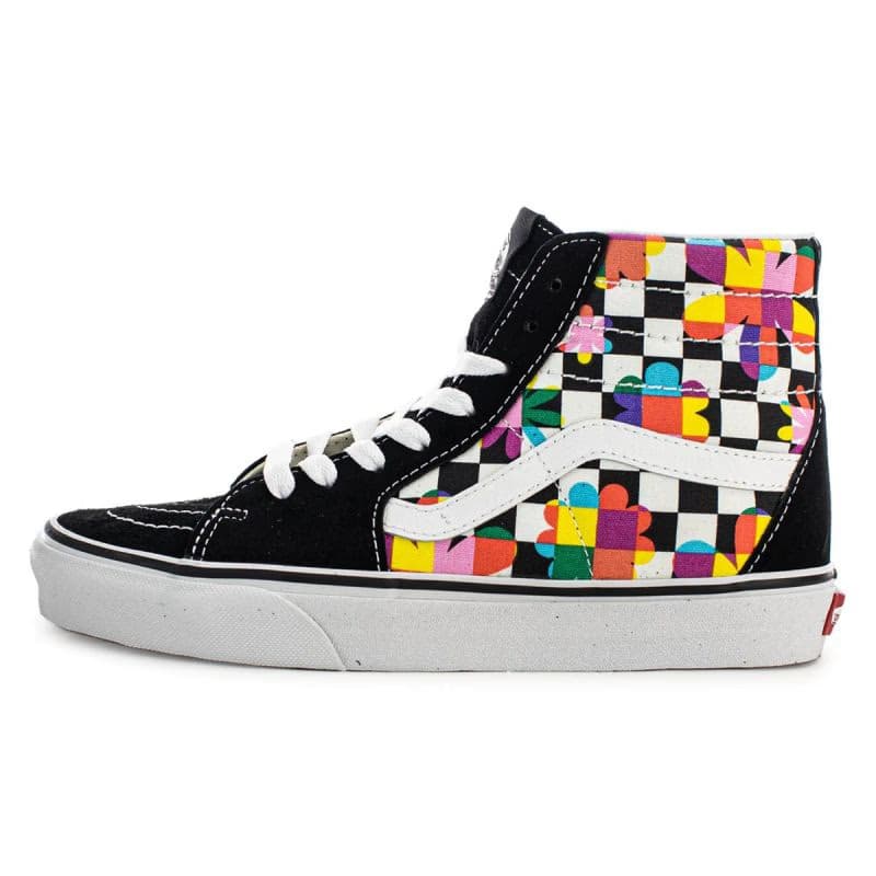 Dámska vychádzková obuv VANS UA SK8-HI (Floral Checkerboard) black true white 2