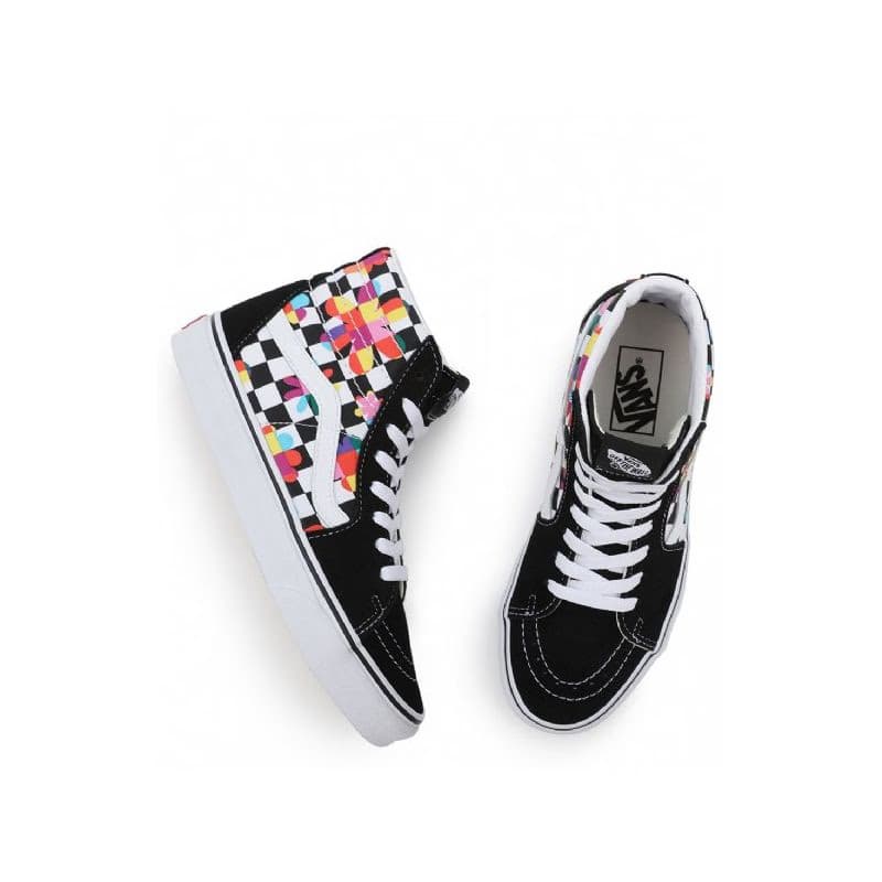 Dámska vychádzková obuv VANS UA SK8-HI (Floral Checkerboard) black true white 4