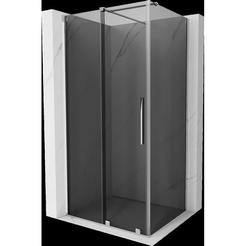 MEXEN/S - Velár sprchovací kút, posuvné dvere 100 x 85, grafit, chróm 871-100-085-41-01