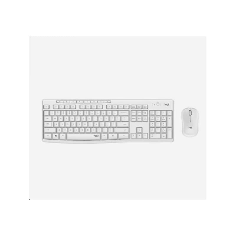 Logitech Silent Wireless Combo MK295, bezdrôtová klávesnica + myš, US, Off-White