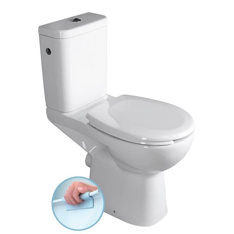 SAPHO - HANDICAP WC kombi misa zvýšená Rimless, zadný odpad, biela K11-0221