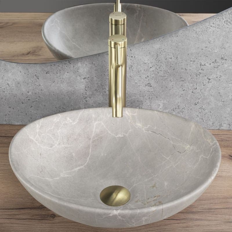 REA - Umývadlo na dosku Sofia Beige Matt REA-U6360 2