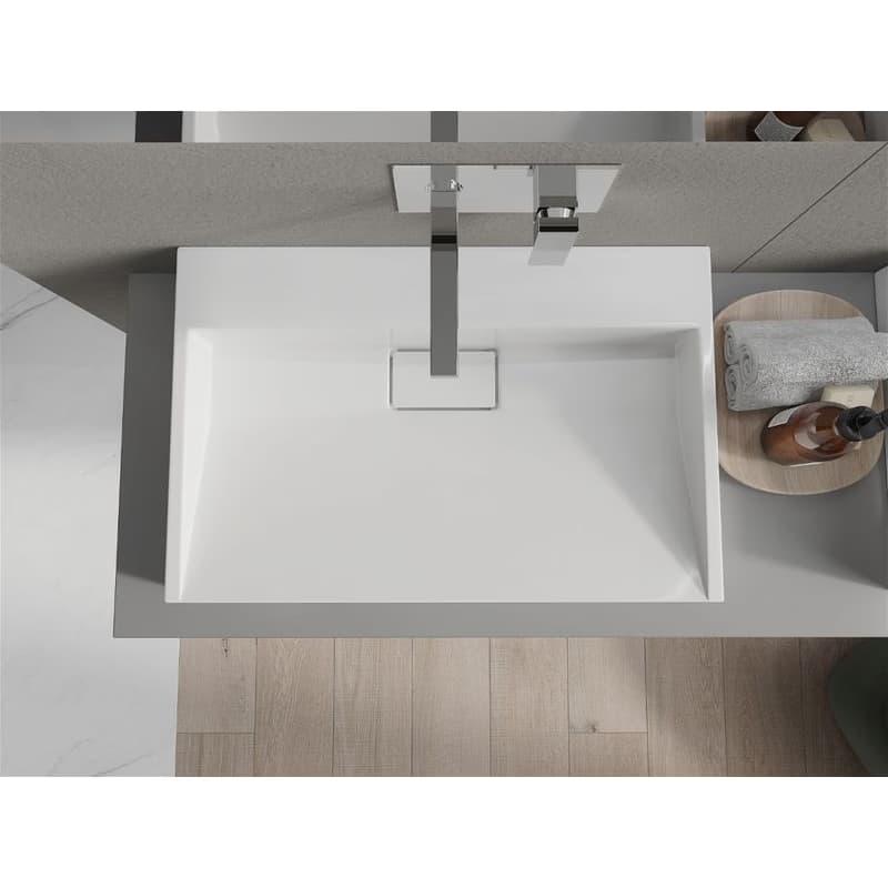 MEXEN - Ava umývadlo na dosku liaty mramor B/O 70 x 46, biela 23017000 4