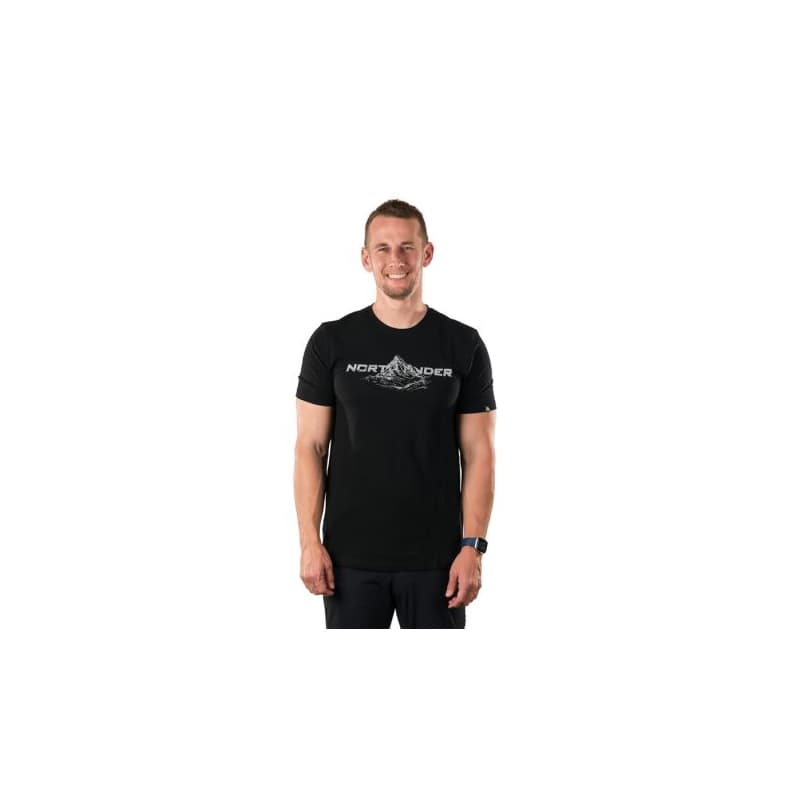 Pánske turistické tričko s krátkym rukávom NORTHFINDER FID-301darkgrey