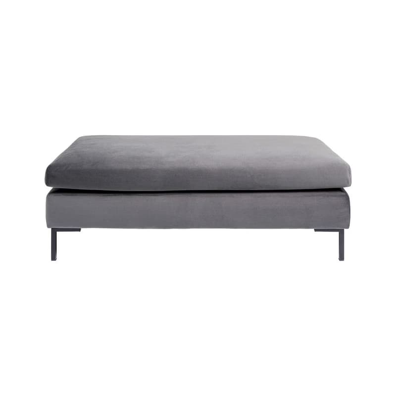 Gianni Velvet taburetka sivo-čierna