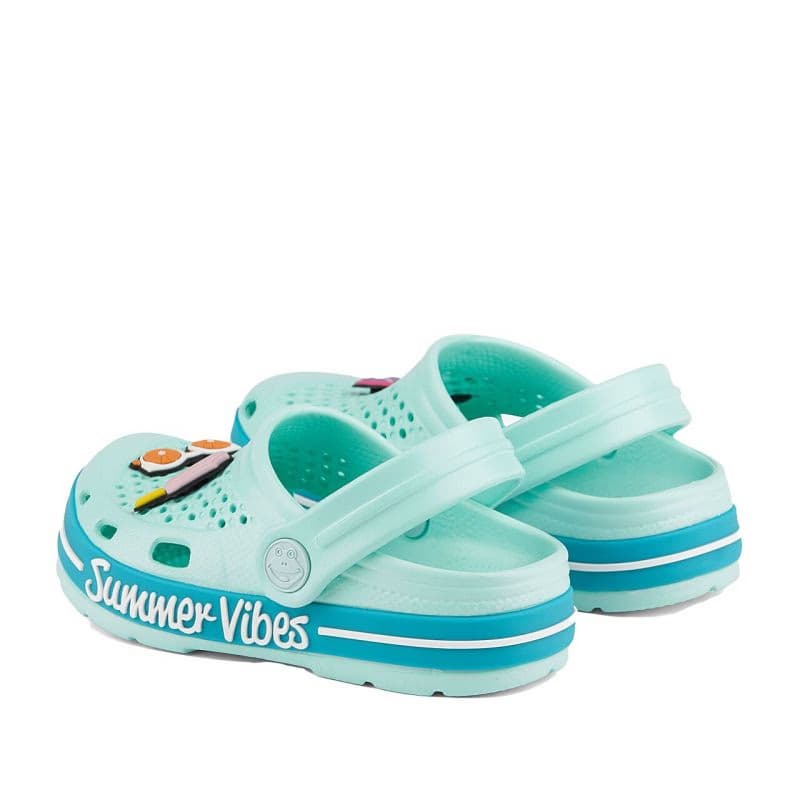 Detské kroksy (rekreačná obuv) COQUI Lindo light mint turquoise summer 3