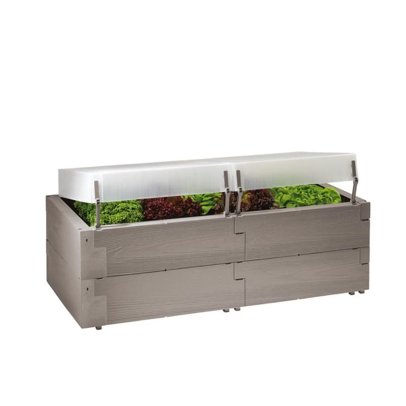 Vyvýšený záhon s poklopom 60 x 130 cm plast Dekorhome 2