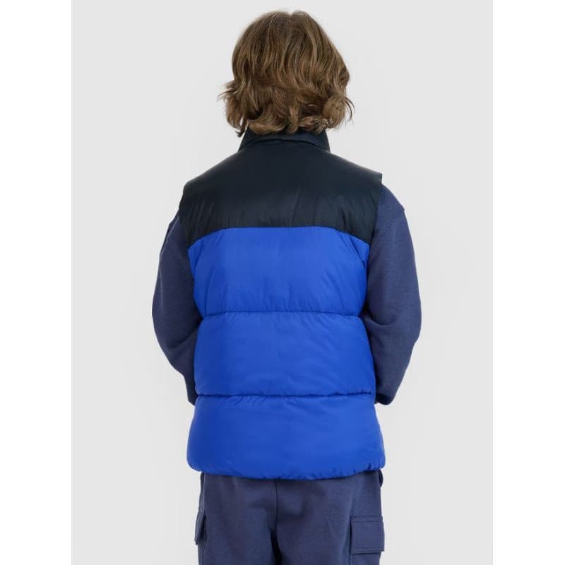 Chlapčenská vesta 4F JUNIOR VEST JACKET-JWSS25TVJAM208-36S-BLUE 5