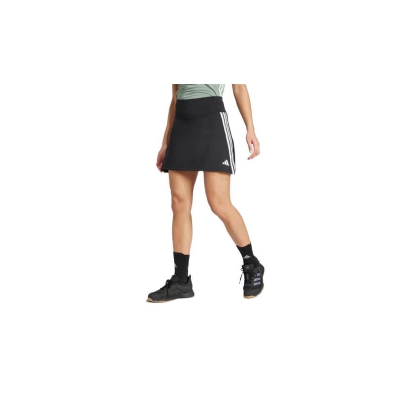 Dámska tréningová sukňa ADIDAS WE 3S SKORT BLACK WHITE