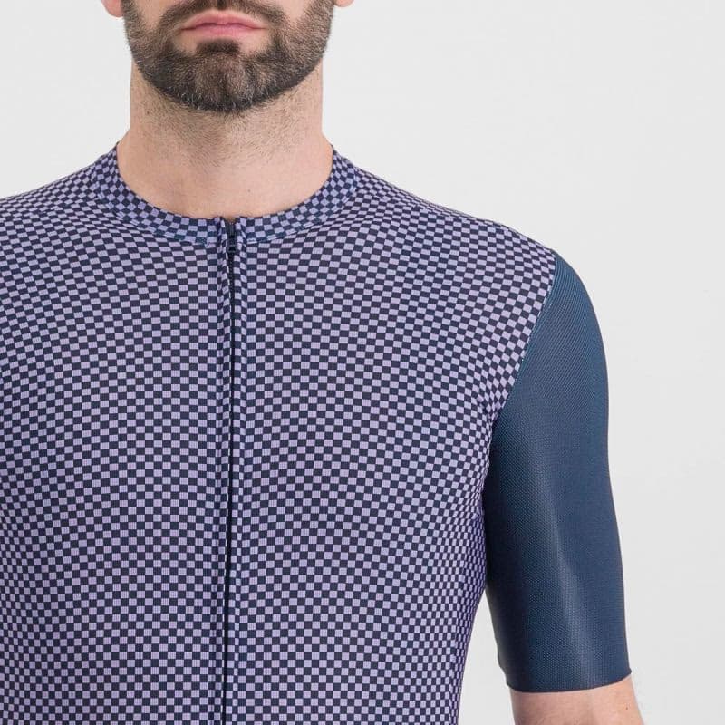 Pánsky cyklistický dres s krátkym rukávom SPORTFUL Checkmate jersey, galaxy blue chalck violet 5