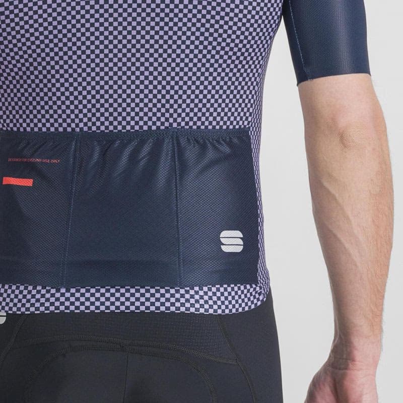 Pánsky cyklistický dres s krátkym rukávom SPORTFUL Checkmate jersey, galaxy blue chalck violet 6