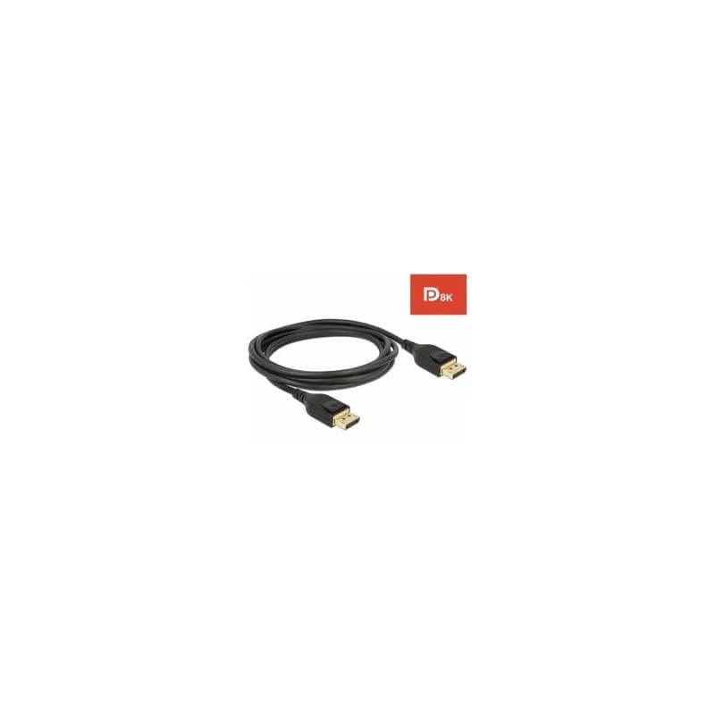 Delock DisplayPort kábel 8K 60 Hz 2 m DP 8K certifikované 2