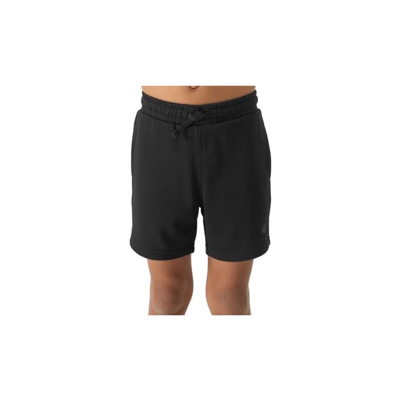 Chlapčenské teplákové kraťasy 4F JUNIOR SHORTS CAS-JWSS24TSHOM272-20S-DEEP BLACK
