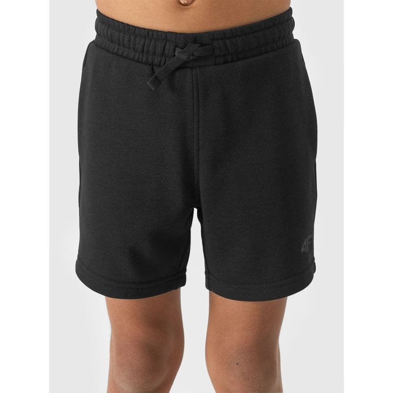 Chlapčenské teplákové kraťasy 4F JUNIOR SHORTS CAS-JWSS24TSHOM272-20S-DEEP BLACK 2