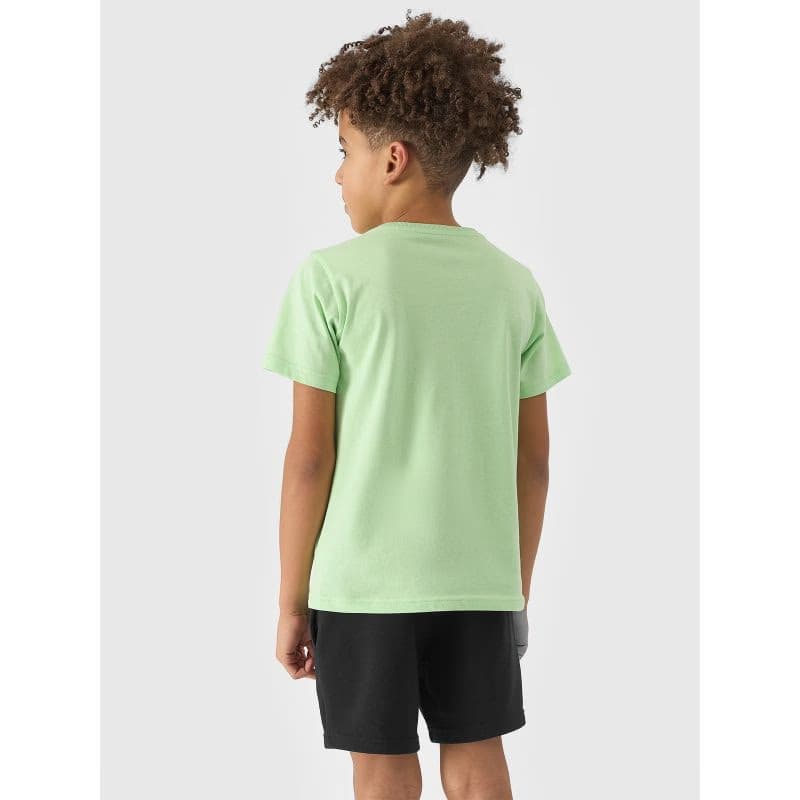 Chlapčenské teplákové kraťasy 4F JUNIOR SHORTS CAS-JWSS24TSHOM272-20S-DEEP BLACK 4