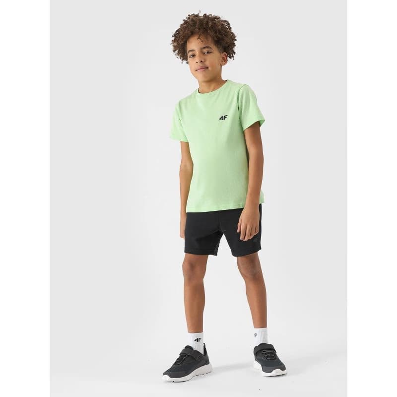 Chlapčenské teplákové kraťasy 4F JUNIOR SHORTS CAS-JWSS24TSHOM272-20S-DEEP BLACK 5