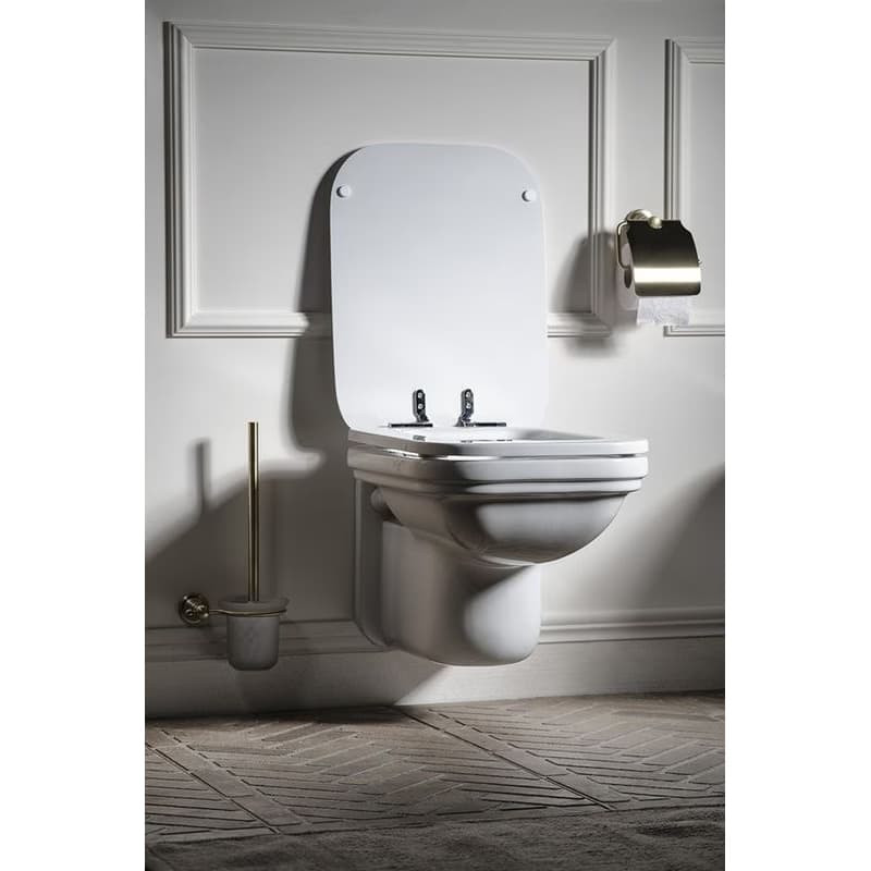 KERASAN - WALDORF WC sedátko, Soft Close, biela/chróm 418801 2