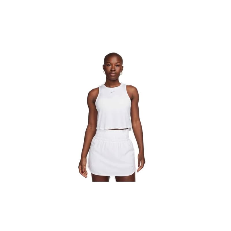 Dámske tréningové tielko NIKE W NK ONE CLASSIC DF CRP TANK-100-White