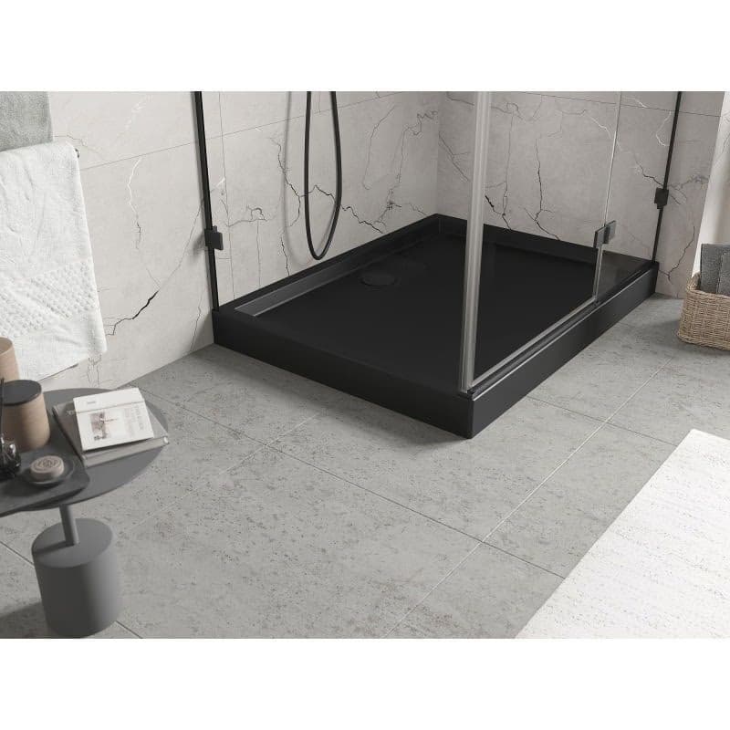 MEXEN - Flow+ sprchová vanička obdĺžniková 70 x 80, čierna mat 46R707080H 3