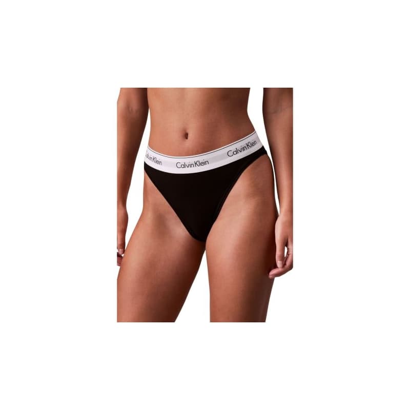Dámske nohavičky CALVIN KLEIN High Leg Bikini Briefs Icon Cotton Modal black