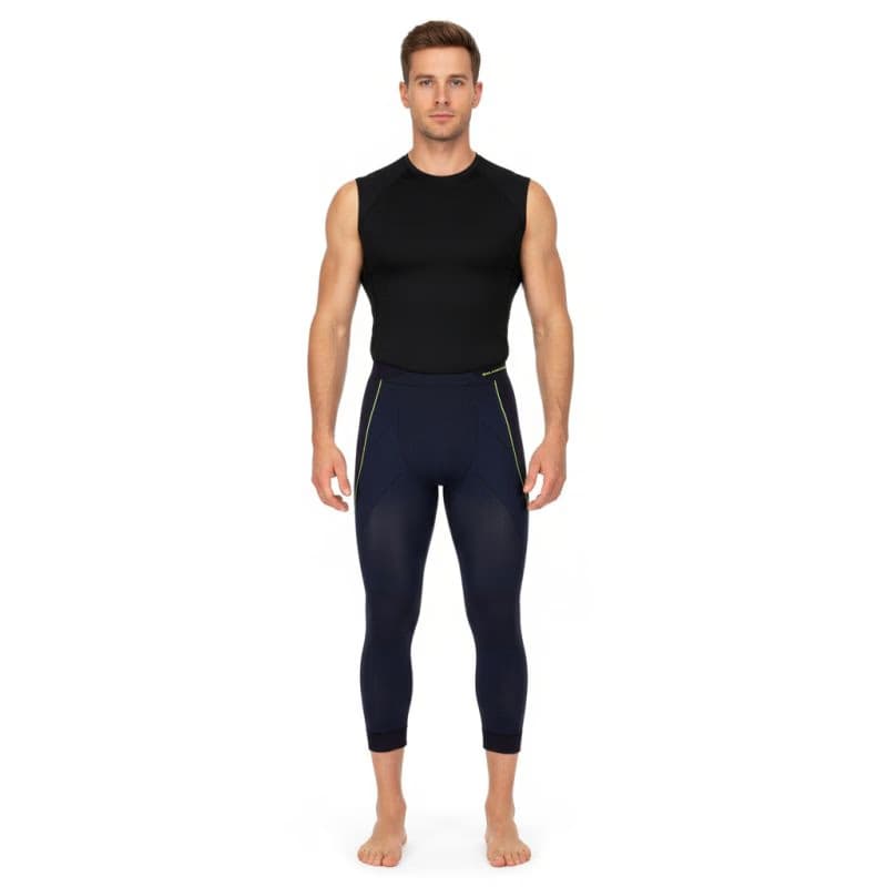Pánske termo nohavice BLIZZARD Mens long pants, anthracite neon yellow 2