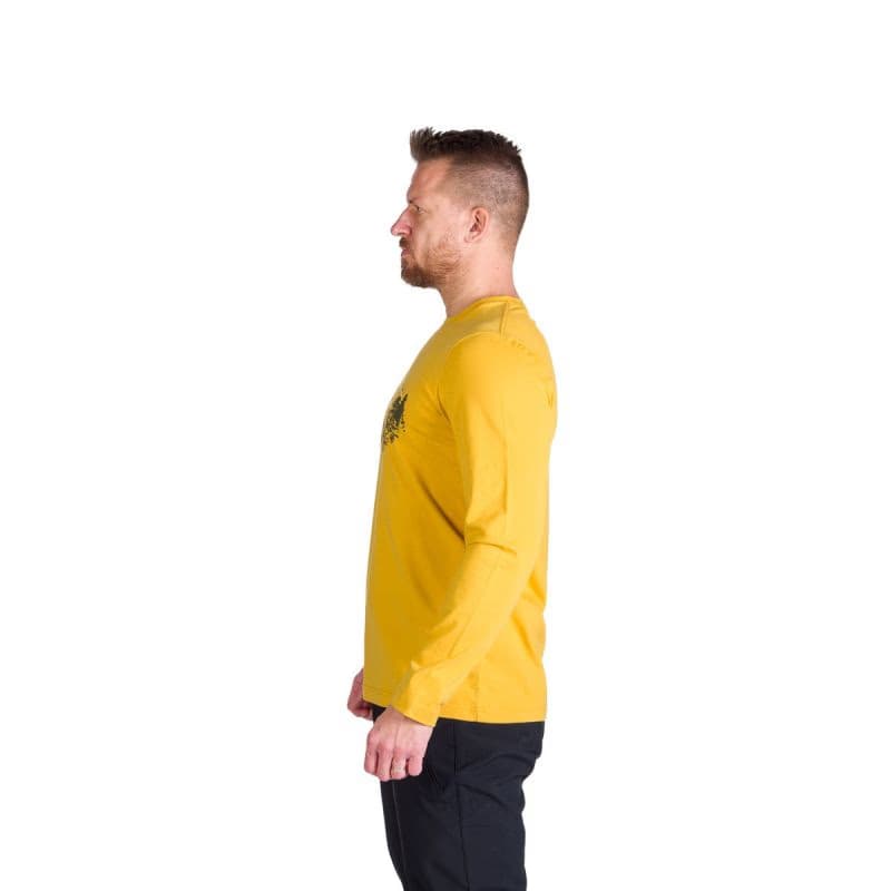 Pánske turistické tričko s dlhým rukávom NORTHFINDER STEWART-314goldenyellow 3