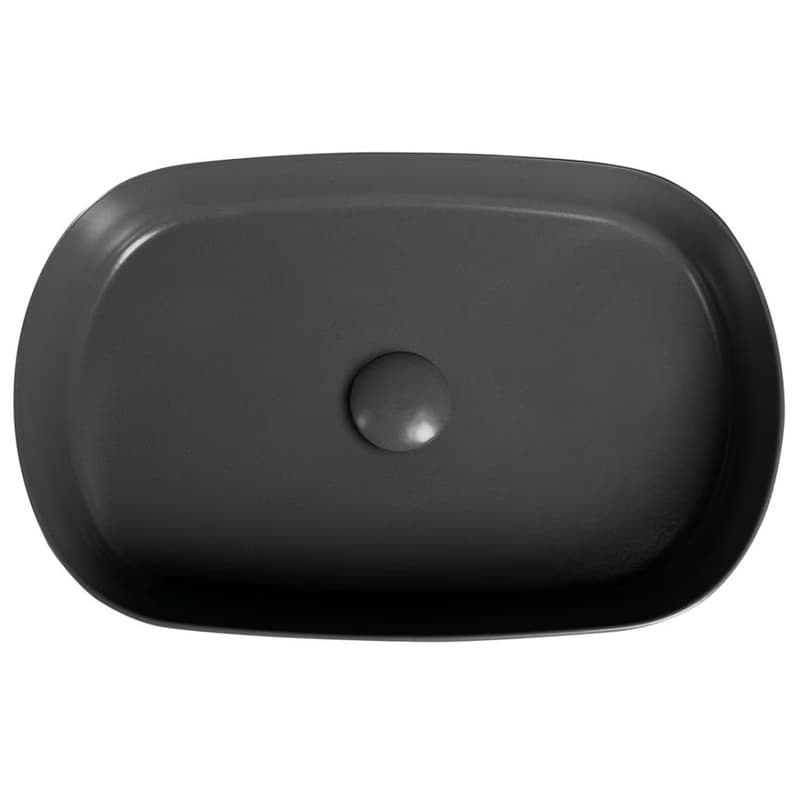 ISVEA - INFINITY OVAL keramické umývadlo na dosku, 55x36cm, antracit 10NF65055-2C 4