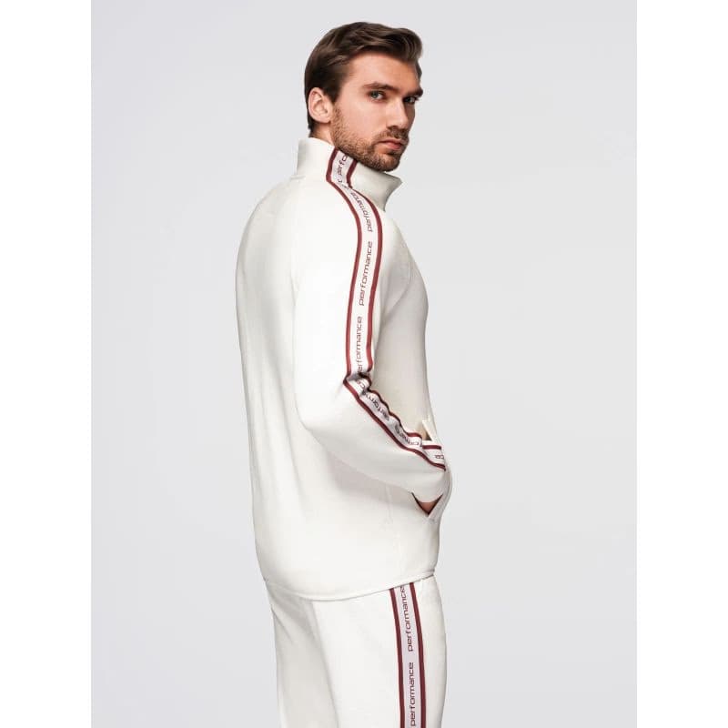 Pánska mikina so zipsom OMBRE Sweatshirt OM-SSZP-0224 V-2 white 4