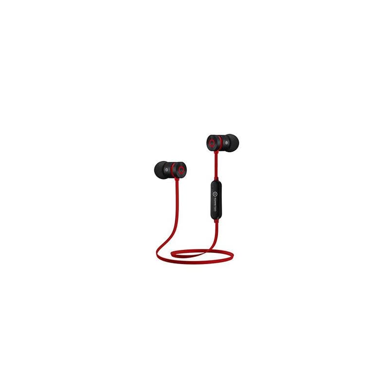 Powerton LIFE ARIVO Bezdrôtové bluetooth slúchadlá, čierno-červená