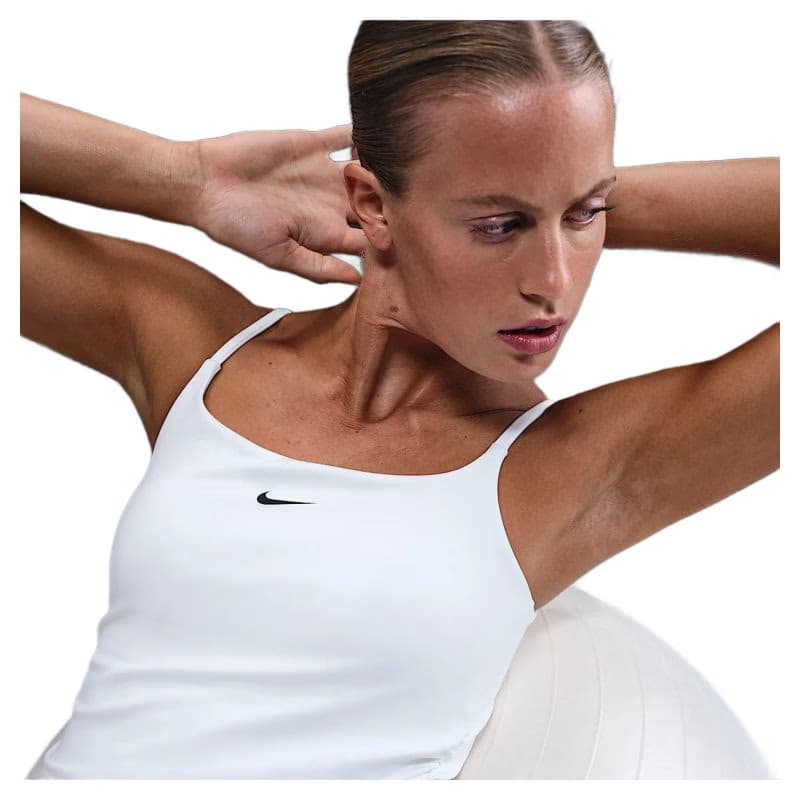 Dámske tréningové tielko NIKE W NK ONE DF TANK CPSL SPD WHITE BLACK 2