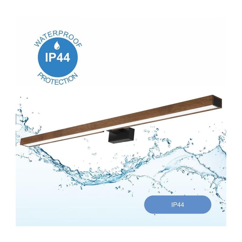 Brilagi-LED Kúpeľňové osvetlenie zrkadla WOODY MIRROR LED/15W/230V IP44 dub/čierna 8590828610199