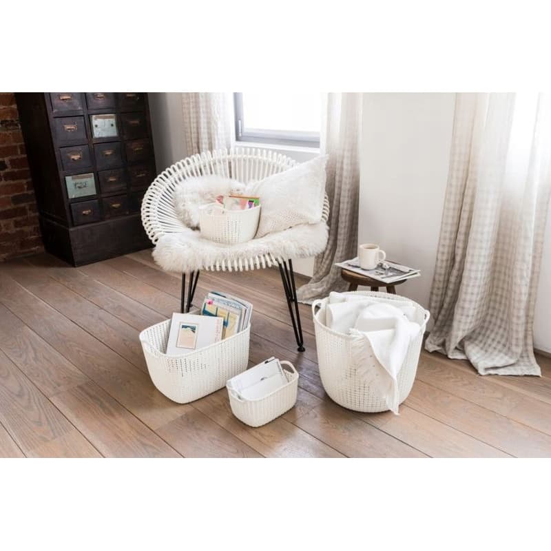 CURVER Okrúhly kôš KNIT 30l | krémová 3