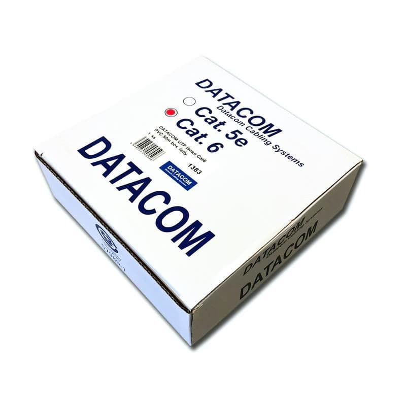 DATACOM UTP flex, Cat6 PVC, sivý, 50m, lanko 2