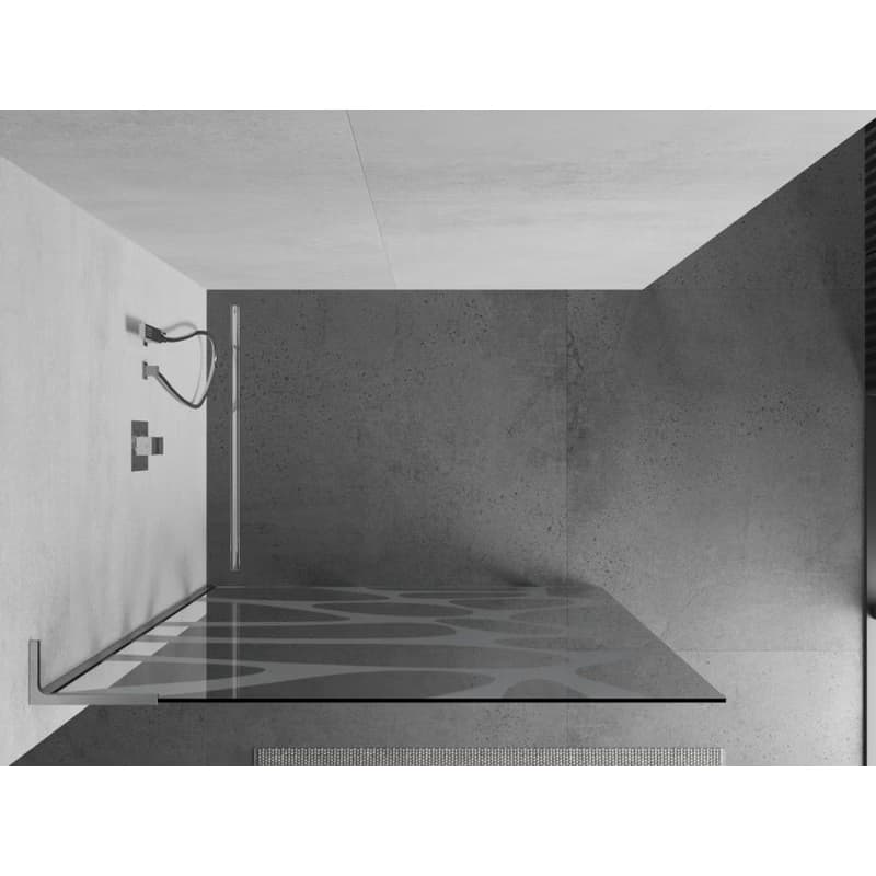 MEXEN/S - Kioto L Sprchová zástena WALK-IN 70 x 200, biely vzor, chróm 800-070-103-01-97 4