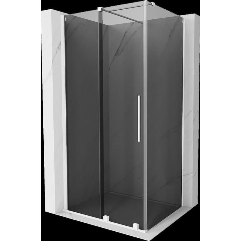 MEXEN/S - Velár sprchovací kút, posuvné dvere 100 x 85, grafit, biela 871-100-085-41-20