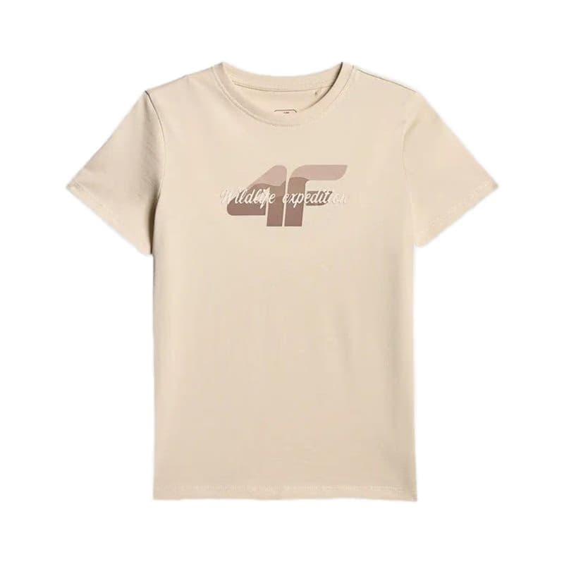 Dievčenské tričko s krátkym rukávom 4F JUNIOR TSHIRT F2885-83S-BEIGE 4