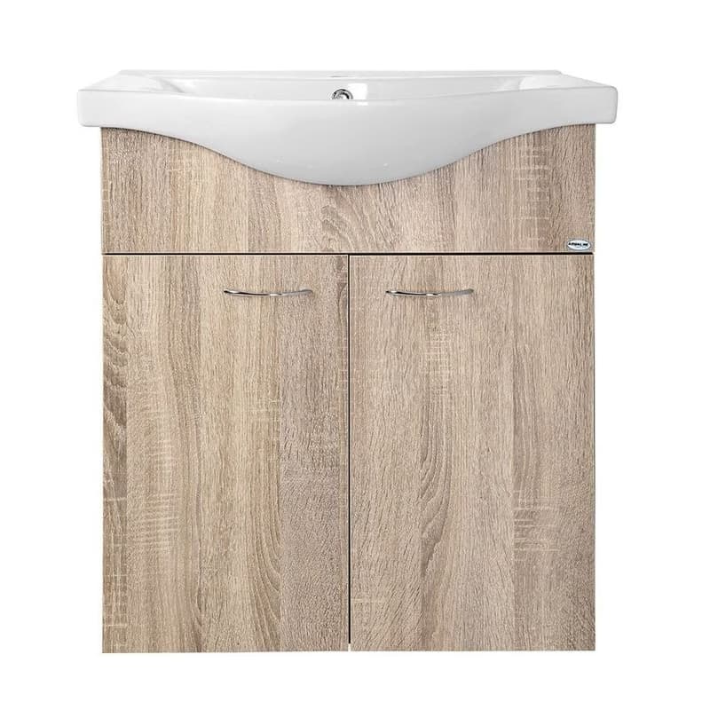 AQUALINE - KERAMIA FRESH umývadlová skrinka 60,6x74x34cm, dub platin 50065 2