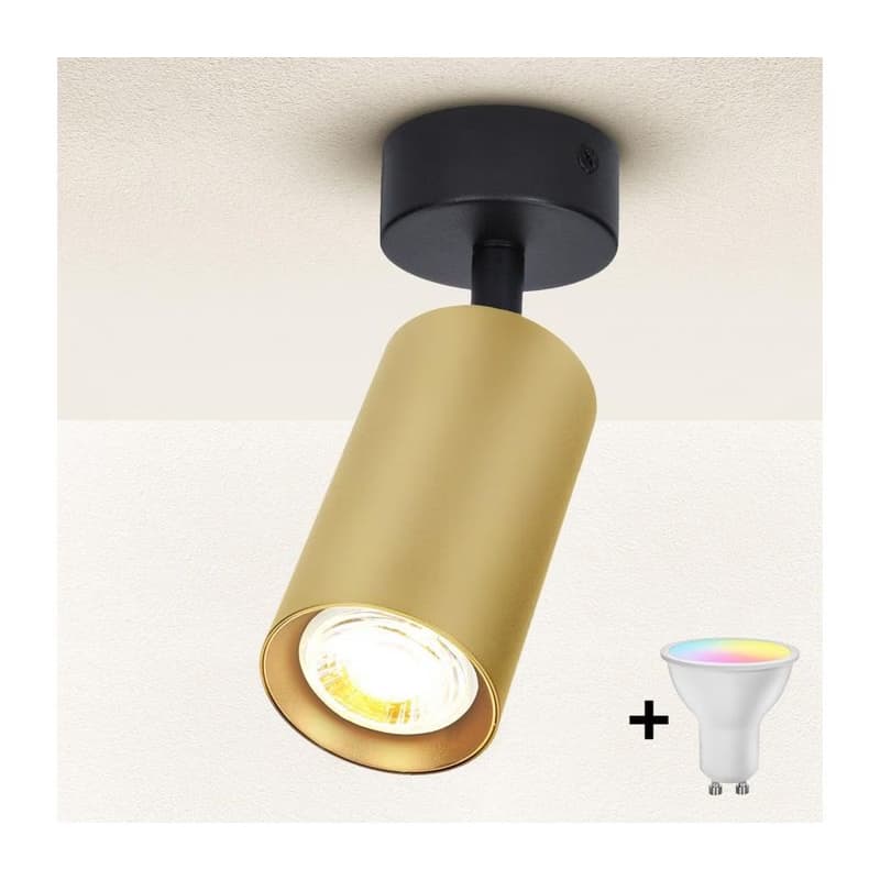 Brilagi - LED stmievateľné bodové svietidlo SELE GOLDEN 1xGU10/4,8W/230V čierna/zlatá BG1005+AI2382
