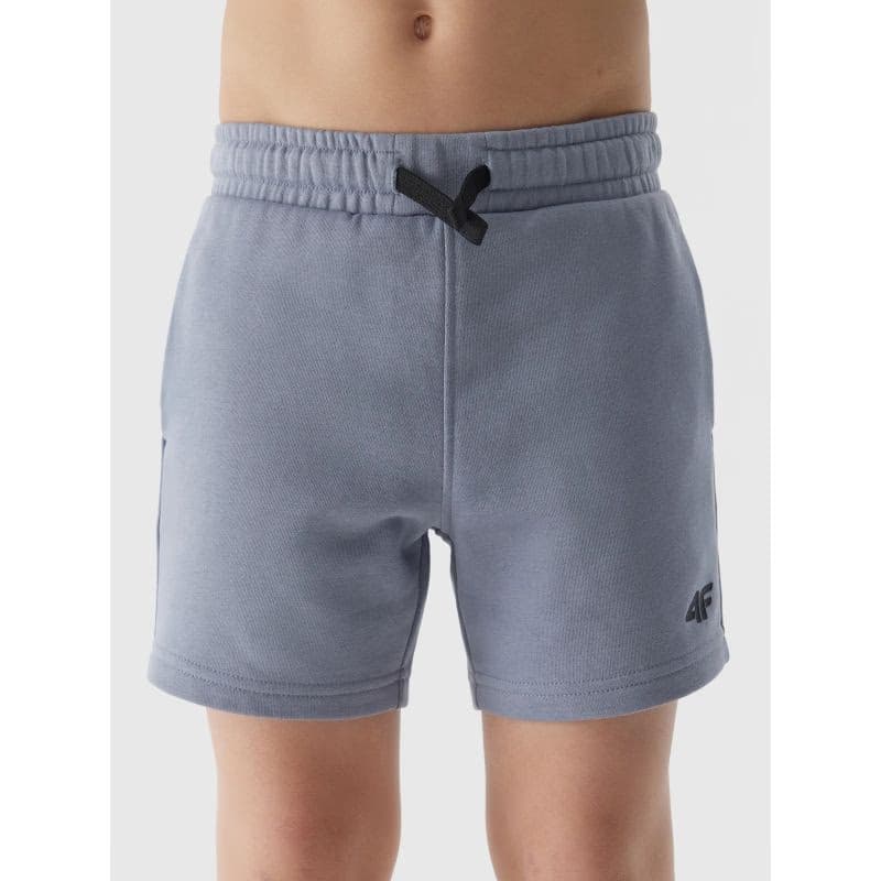 Chlapčenské teplákové kraťasy 4F JUNIOR SHORTS CAS-JWSS24TSHOM272-34S-LIGHT BLUE 2