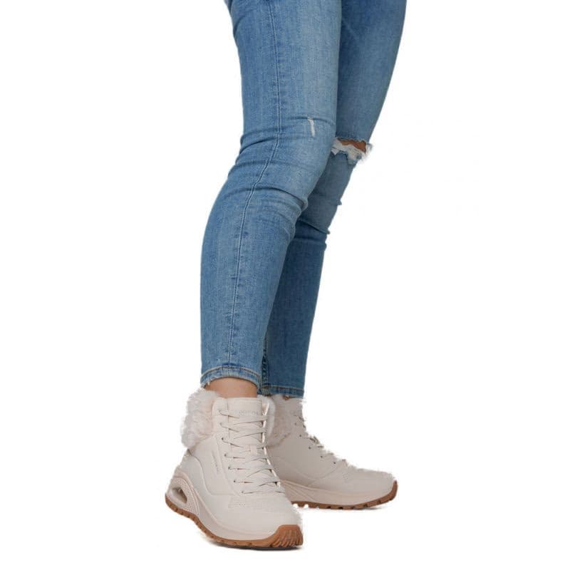 Dámske členkové zimné topánky SKECHERS Uno Rugged Fall Air W natural 5