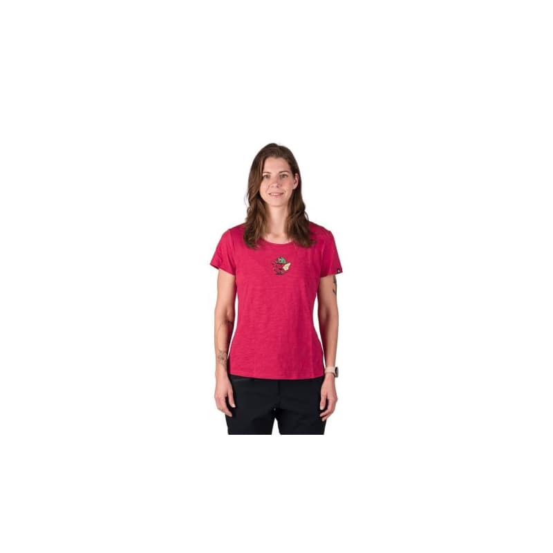 Dámske turistické tričko s krátkym rukávom NORTHFINDER GRACIANA-510cherry