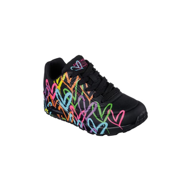 Dámska vychádzková obuv SKECHERS Uno Highlight Love black multi